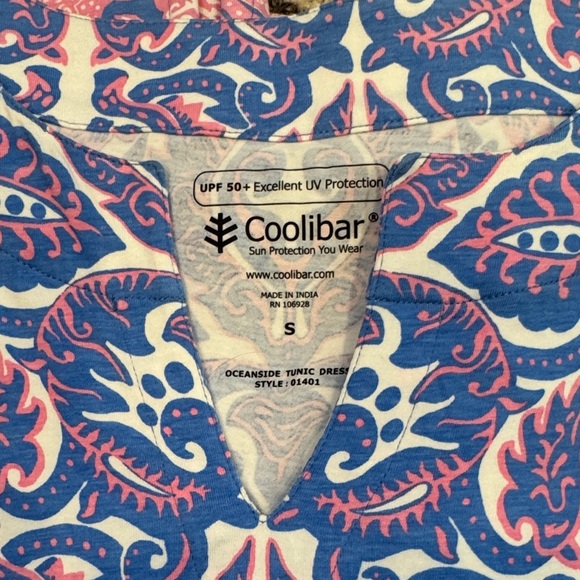 COOLIBAR Blue and Pink Patterned Dress~ NWOT - Picture 6 of 6